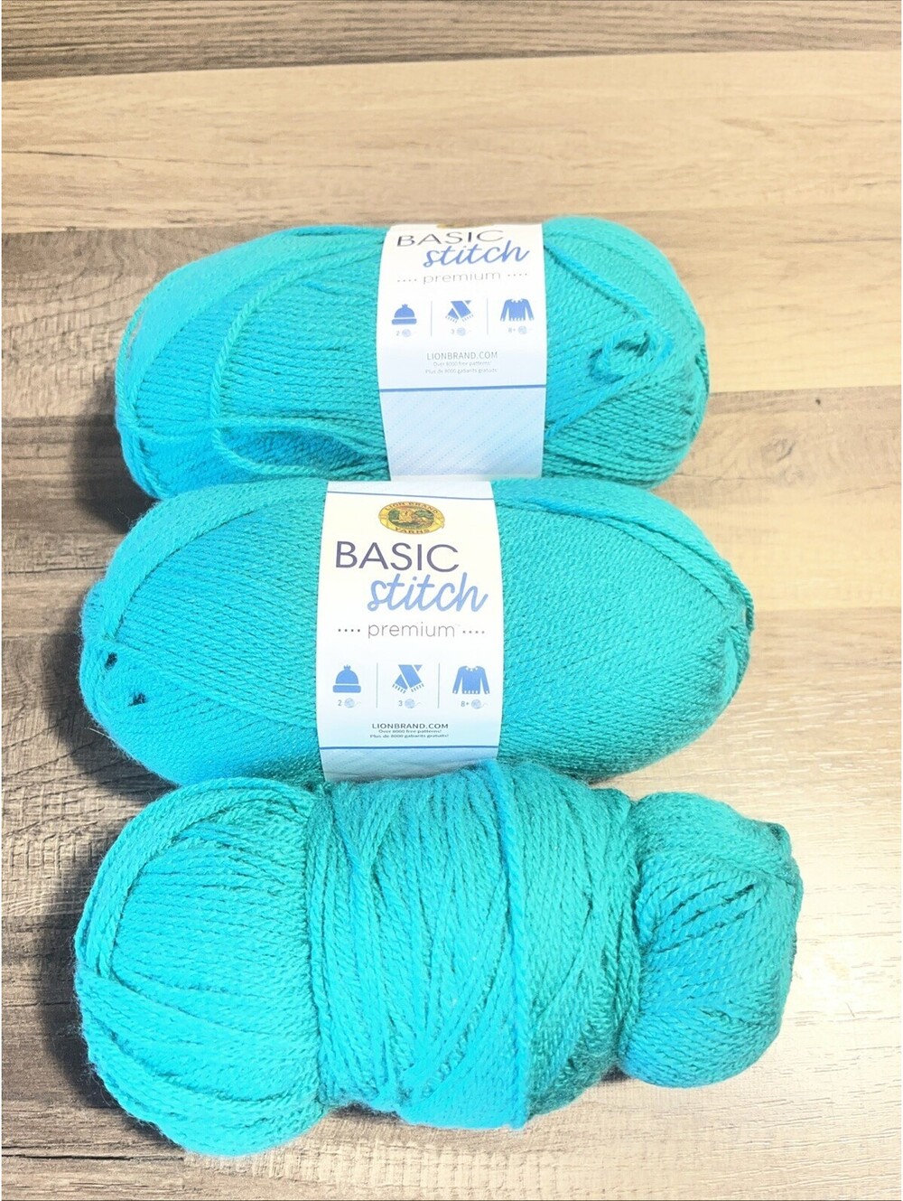 Lion Brand Basic Stitch Anti-Pilling Yarn- Tourmaline 2.5 Skeins